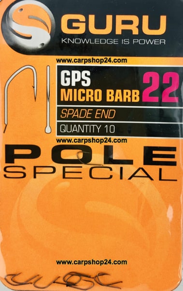 Guru GPS Micro Barb Spade End Pole Special Haak Weerhaak Haak 22 GPH22