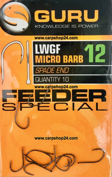 Guru LWGF Micro Barb Spade End Feeder Special Weerhaak Bled Haak 12 GLWGF12
