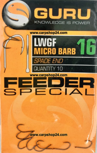 Guru LWGF Micro Barb Spade End Feeder Special Weerhaak Bled Haak 16 GLWGF16