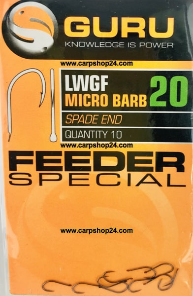 Guru LWGF Micro Barb Spade End Feeder Special Weerhaak Bled Haak 20 GLWGF20