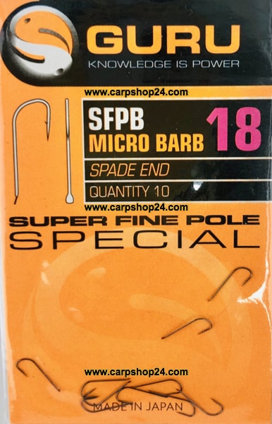 Guru SFPB Micro Barb Spade End Super Fine Pole Special Weerhaak 18 GSFP18