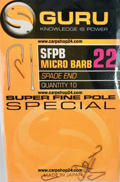 Guru SFPB Micro Barb Spade End Super Fine Pole Special Weerhaak 22 GSFP22
