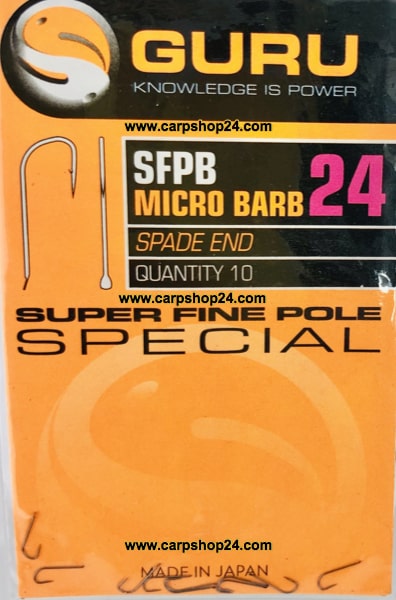 Guru SFPB Micro Barb Spade End Super Fine Pole Special Weerhaak 24 GSFP24