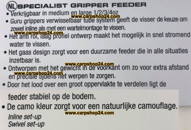 Guru Specialist Gripper Feeder 