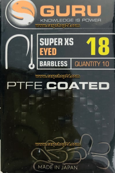 Guru Super XS Eyed Barbless Oog Weerhaakloos Haak 18 GXSE18
