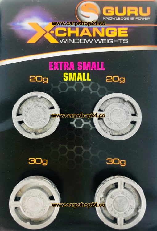 Guru X-Change Window Weights Feedergewichten Extra Small 20g 30g GWF09