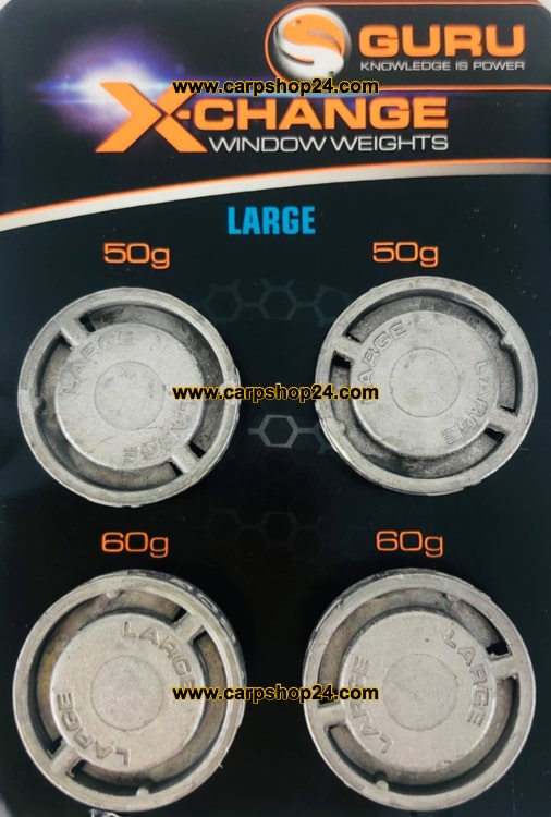 Guru X-Change Window Weights Feedergewichten Large 50g 60g GWF14