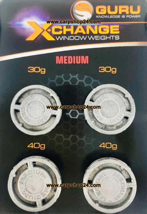 Guru X-Change Window Weights Feedergewichten Medium 30g 40g GWF11