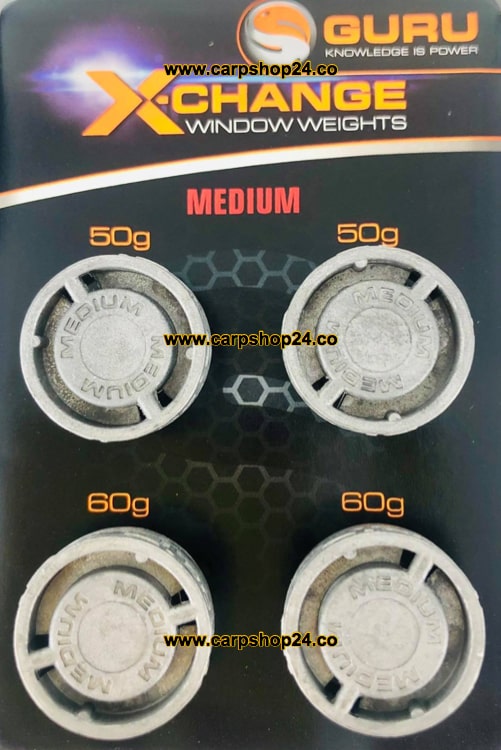 Guru X-Change Window Weights Feedergewichten Medium 50g 60g GWF12