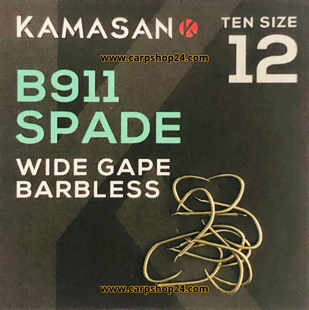 kamasan B911 wide gape barbless spade end size 12