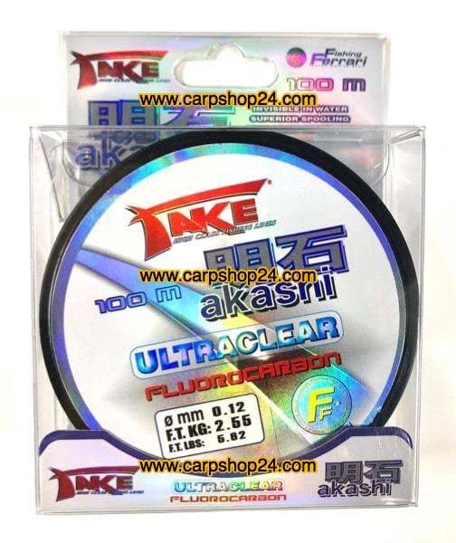 Lineaffe Take Akashi Ultraclear 100m 0.12mm Fluorocarbon