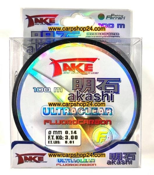Lineaffe Take Akashi Ultraclear 100m 0.14mm Fluorocarbon