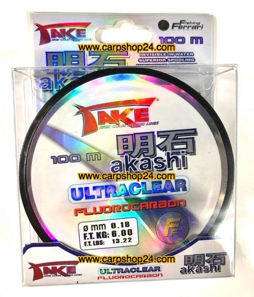 Lineaffe Take Akashi Ultraclear 100m 0.18mm Fluorocarbon