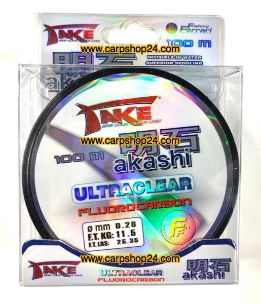 Lineaffe Take Akashi Ultraclear 100m 0.28mm Fluorocarbon