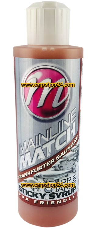 Mainline Match Carp Coarse Sticky Syrup 250ml Frankfurter Sausage MM2709