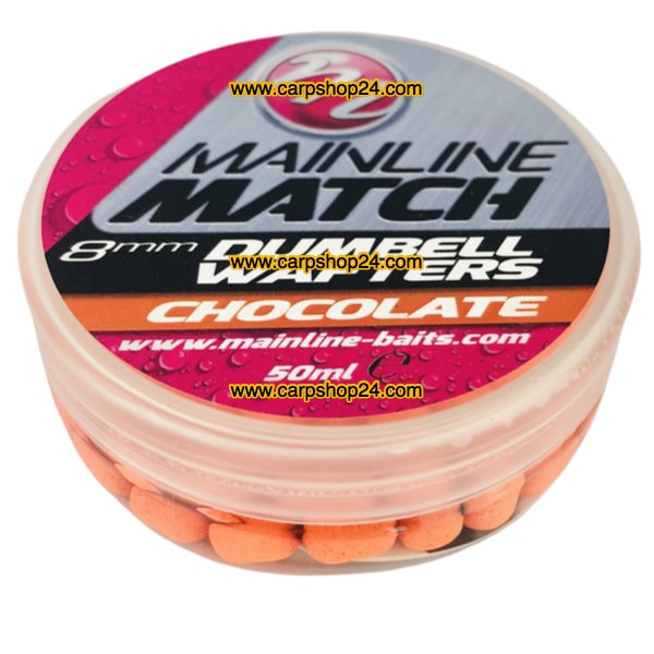 Mainline Match Dumbell Wafters Orange Chocolate 8mm MM3105