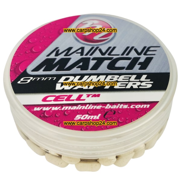 Mainline Match Dumbell Wafters White Celltm 8mm MM3106