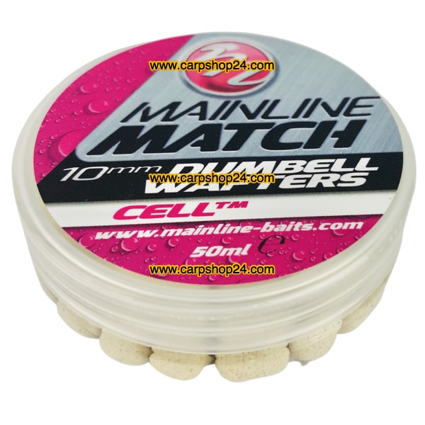 Mainline Match Dumbell Wafters White Celltm 10mm MM3114