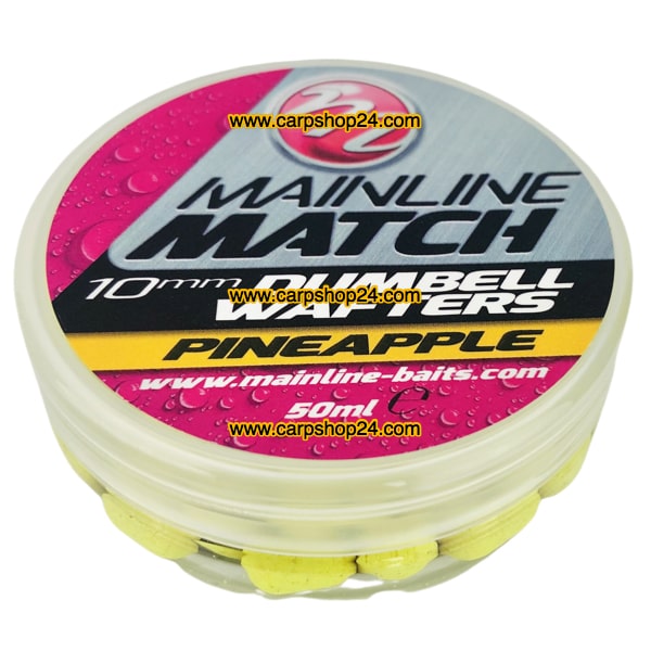 Mainline Match Dumbell Wafters Yellow Pineapple  10mm MM3116