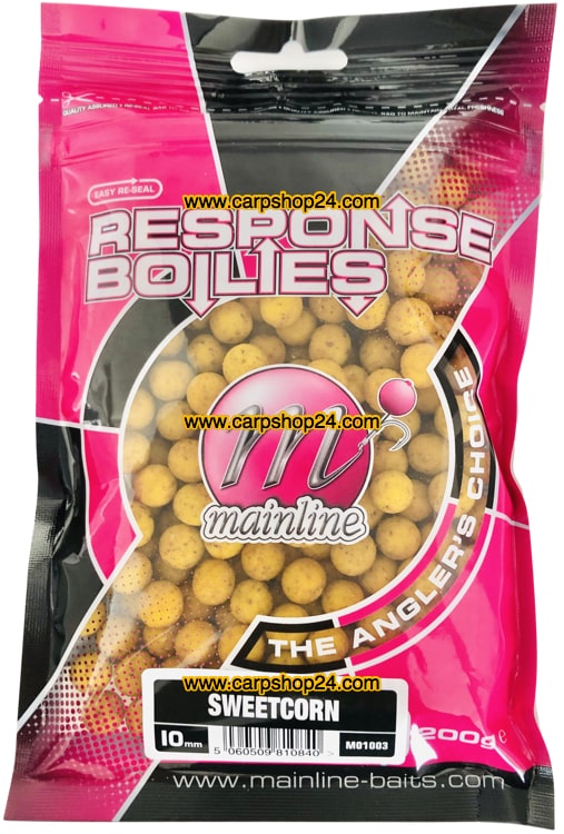 Mainline Response Boilies 10mm Sweetcorn M01003
