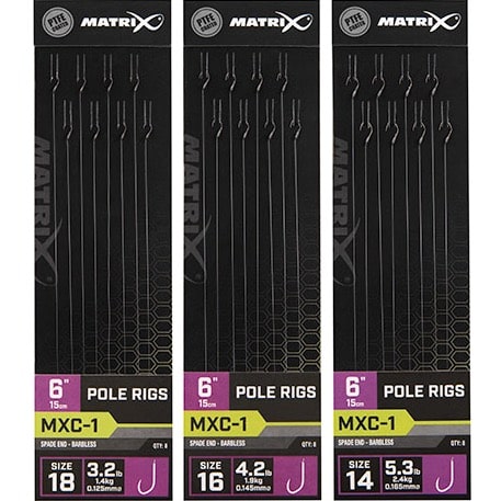 Matrix MXC-1 Standard Pole Rigs  6" - 15cm - Onderlijnen