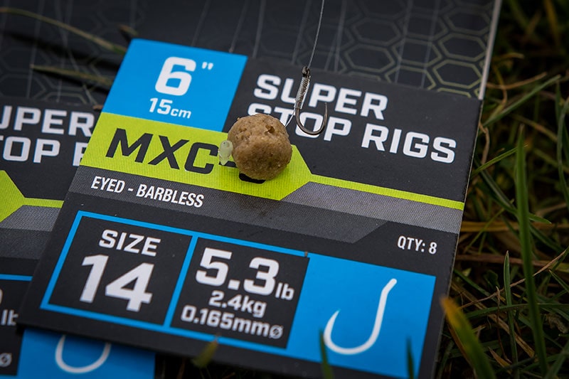 Matrix MXC-3 Super Stop Rigs Eyed Barbless 6" - 15cm - Onderlijnen