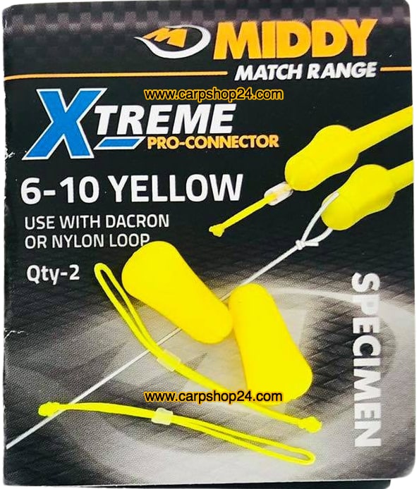 Middy Xtreme Pro-Connectors 6-10 geel 782