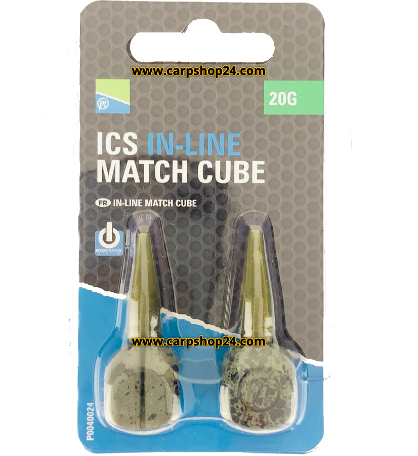 Preston ICS in-line match cubes 20g