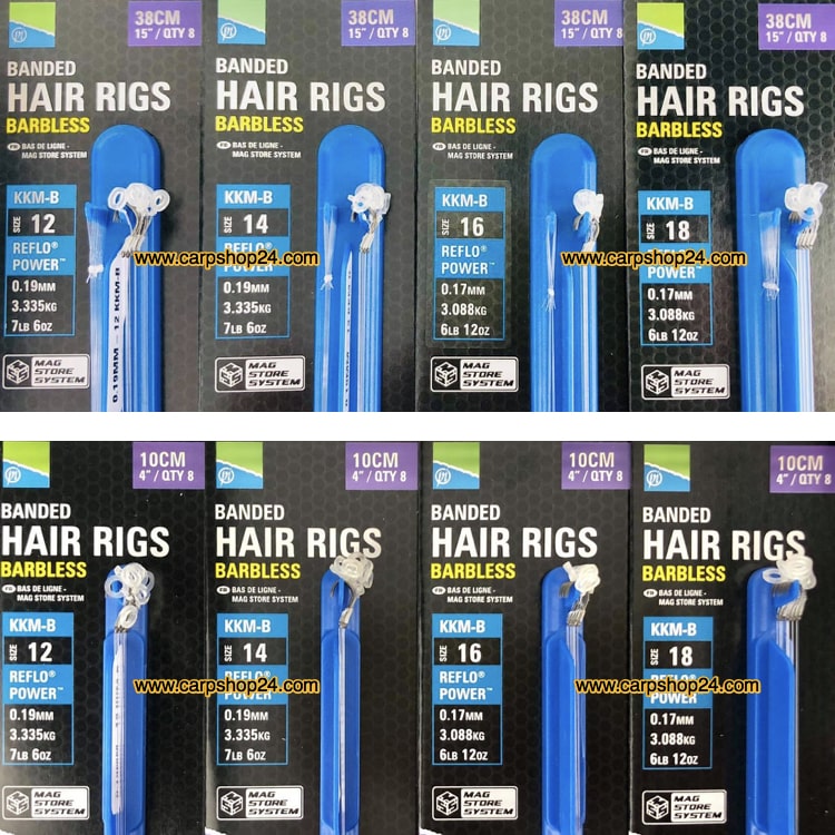 Preston KKM-B Mag Store Banded Hair Rigs Onderlijnen