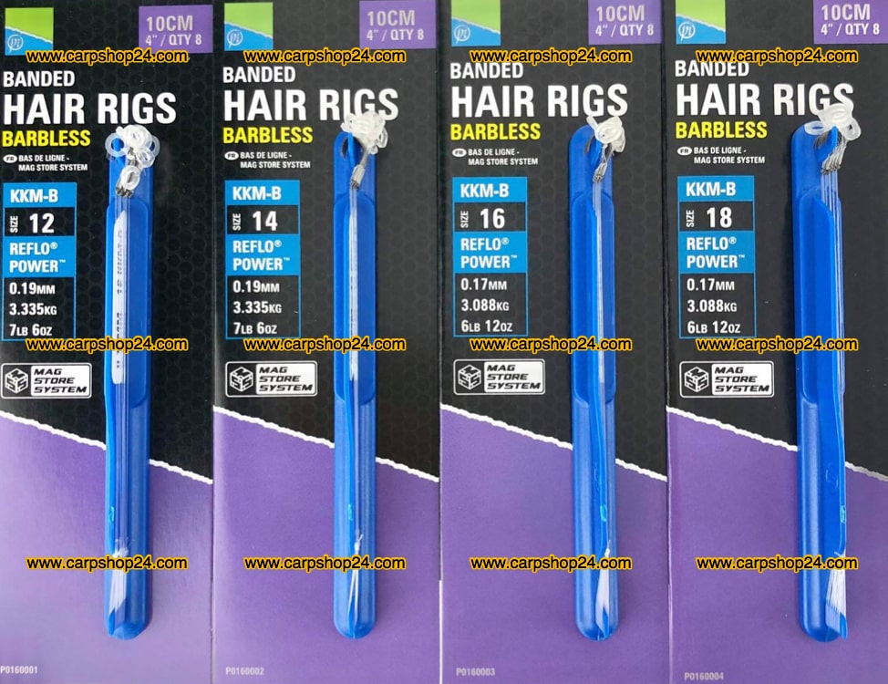 Preston KKM-B Mag Store Banded Hair Rigs Onderlijnen 10cm