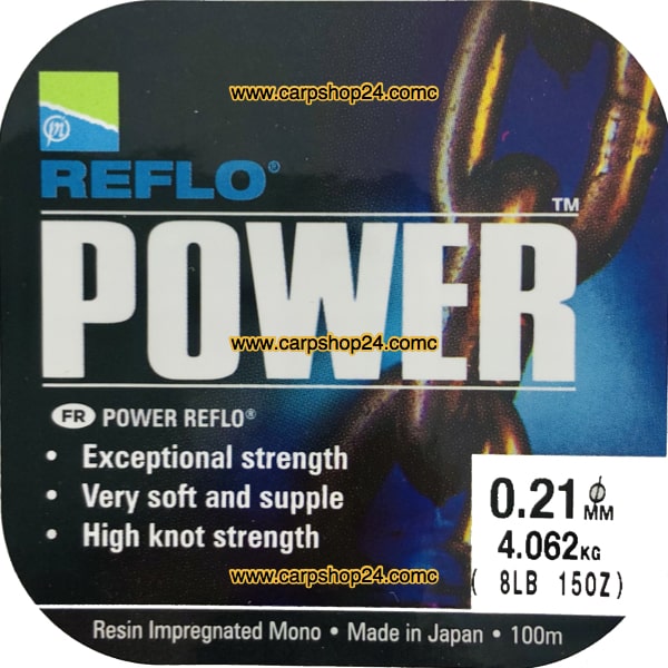 Preston Reflo Power Nylon Draad 0.21mm P0270013