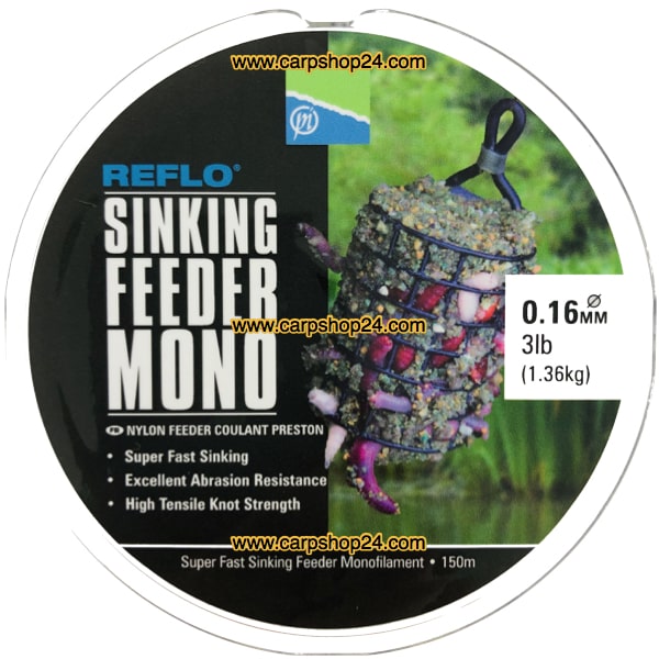 Preston Reflo Sinking Feeder Mono Nylon Draad 0.16mm PSFM/16
