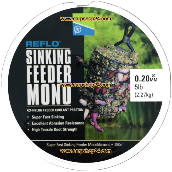 Preston Reflo Sinking Feeder Mono Nylon Draad 0.20mm PSFM/20