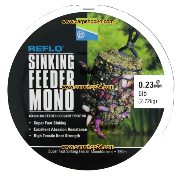 Preston Reflo Sinking Feeder Mono Nylon Draad 0.23mm PSFM/23
