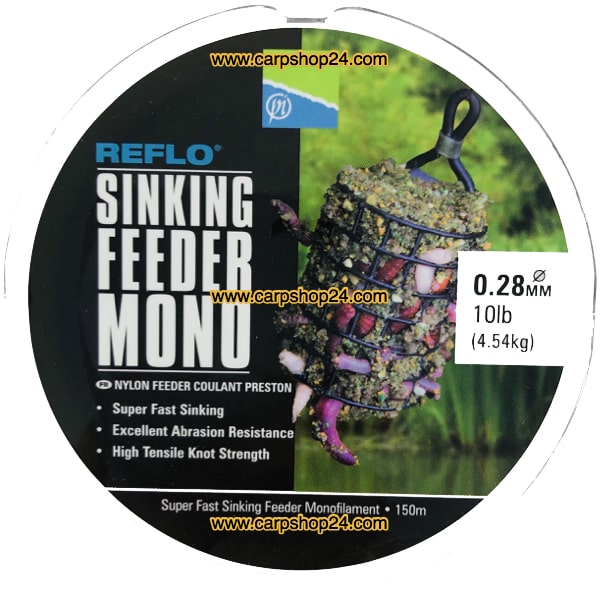 Preston Reflo Sinking Feeder Mono Nylon Draad 0.28mm PSFM/28