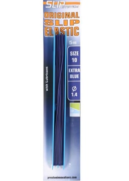 Preston Slip Elastic Volle Elastiek 5m Maat 10 1.4mm Extra Blue Blauw