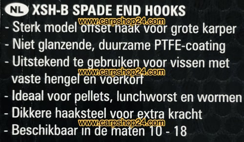 Preston XSH-B Spade End Barbless Haaken Weerhaakloos Bled