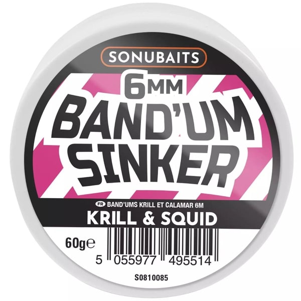 BAND'UM SINKERS 6mm krill & squid