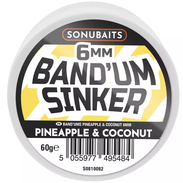 BAND'UM SINKERS  6mm pineapple & coconut