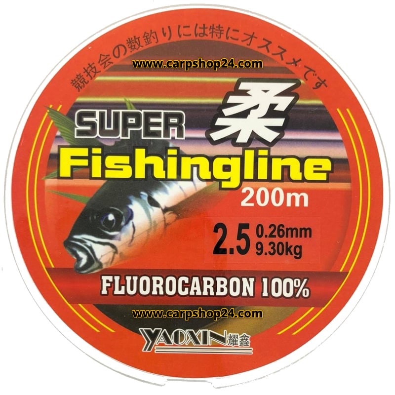 Super fishing line fluorocarbon 0.26mm - 2.5#
