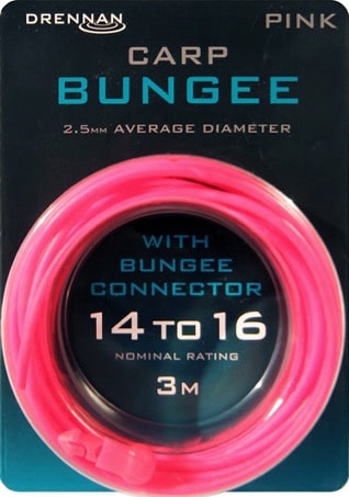 drennan carp bungee holle elastiek 2.5mm roze