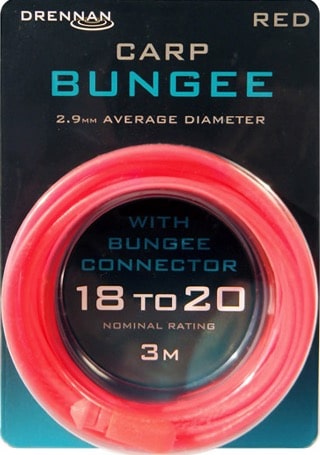 drennan carp bungee holle elastiek 2.9mm rood