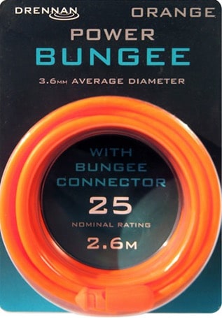 drennan carp bungee holle elastiek 3.6mm Oranje