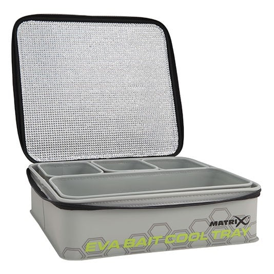 Matrix Eva Bait Cooler Tray Light Grey Incl. 4 Tubs - Aastas GLU124