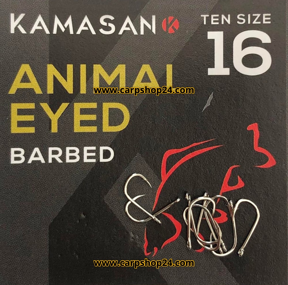 kamasan animal eyed barbed vishaak size 16